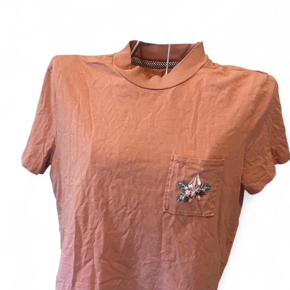 Volcom Cropped Short Sleeve Tee with Pocket